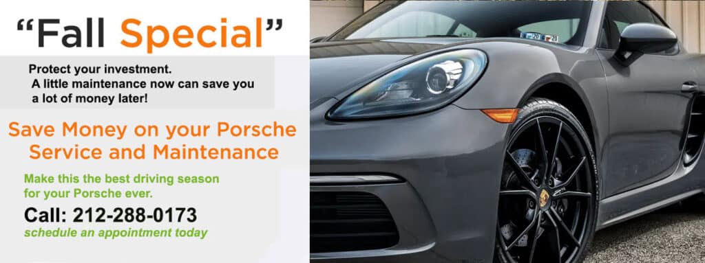 NYC best Porsche dealer alternative for Porsche service. Ask about our Porsche spring service special in NYC near me.